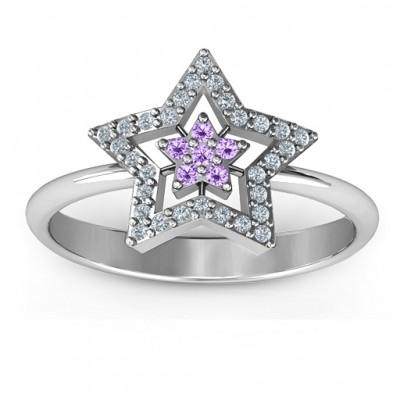 Floating Star with Halo Ring - The Handmade ™