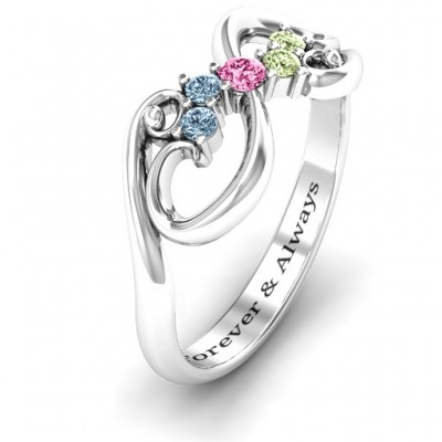 Flourish Infinity Ring with Gemstones - The Handmade ™