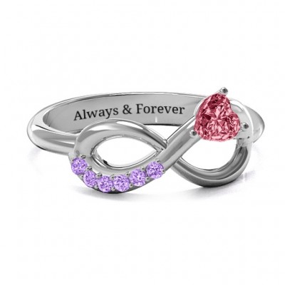 Infinity In Love Ring with Accents - The Handmade ™