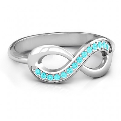 Infinity Ring with Single Accent Row - The Handmade ™