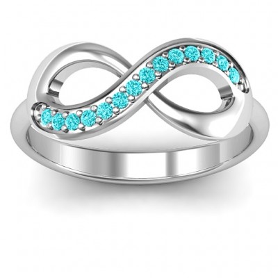 Infinity Ring with Single Accent Row - The Handmade ™