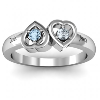 Inverted Kissing Hearts Ring - The Handmade ™