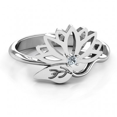 Leaves and Lotus Wrap Ring - The Handmade ™