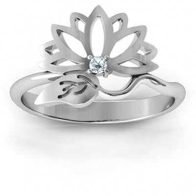 Leaves and Lotus Wrap Ring - The Handmade ™