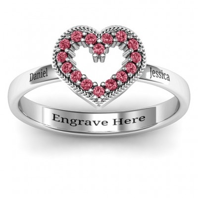 Love Story Heart Accent Ring - The Handmade ™