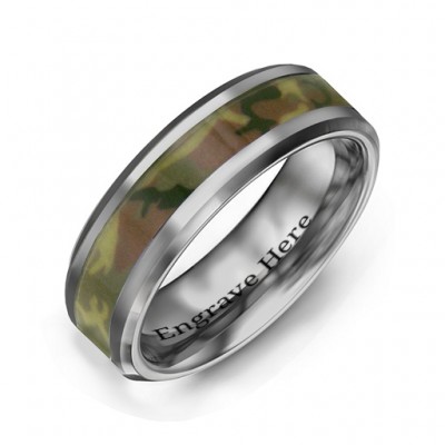 Men's Camouflage Tungsten Ring - The Handmade ™