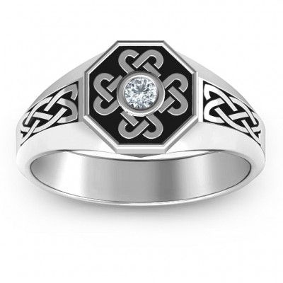 Men's Celtic Knot Signet Ring - The Handmade ™
