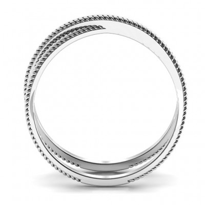 Modern Crossover Ring - The Handmade ™