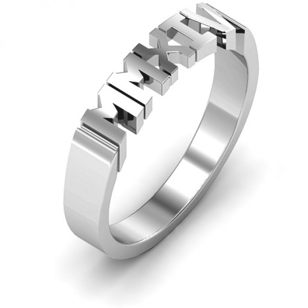 Roman Numeral Unisex Graduation Ring - The Handmade ™