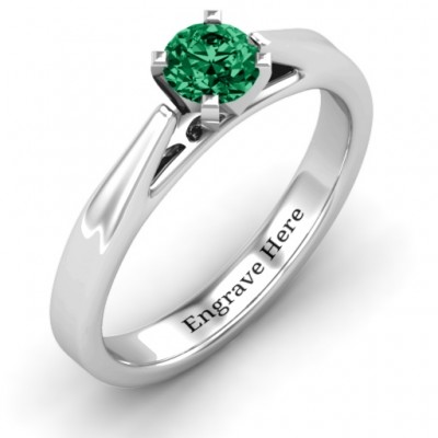 Ski Tip Solitaire Ring - The Handmade ™