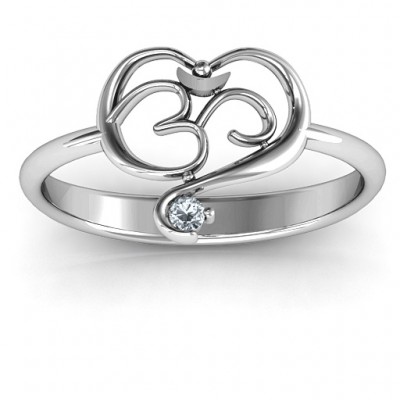 Spiritual Heart Om Ring - The Handmade ™