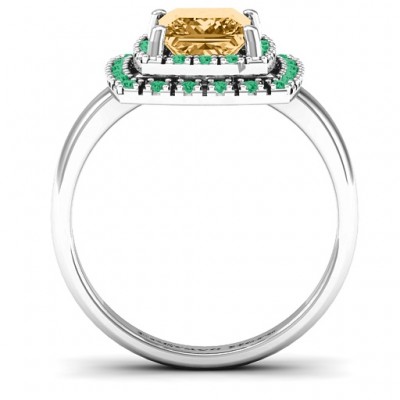 Splendid Double Halo Princess Ring - The Handmade ™