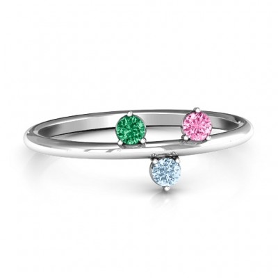 Stackable Sparkle 1-5 Stone Ring - The Handmade ™