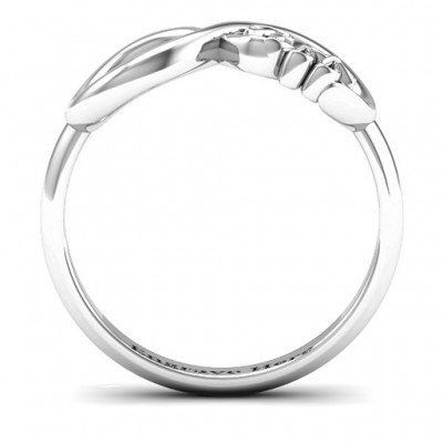 Silver BFF Friendship Infinity Ring - The Handmade ™