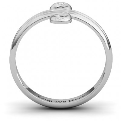 Silver Basket Weave Loop Ring - The Handmade ™
