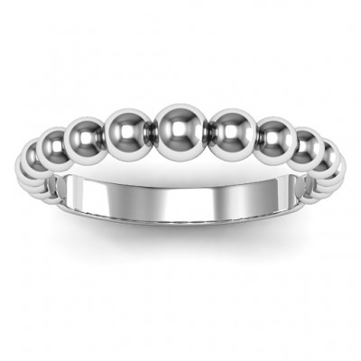 Silver Beaded Beauty Ring - The Handmade ™