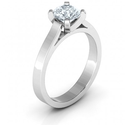 Silver Classic Solitaire Ring - The Handmade ™