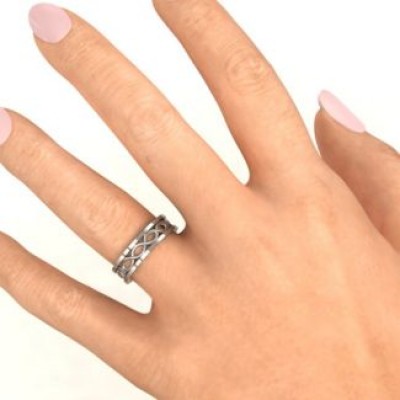 Silver Diadem Infinity Women's Ring - The Handmade ™