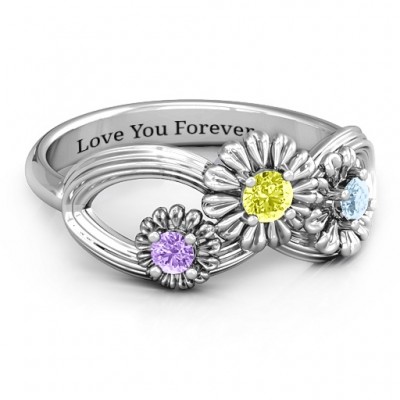Silver Endless Spring Infinity Ring - The Handmade ™