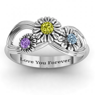 Silver Endless Spring Infinity Ring - The Handmade ™