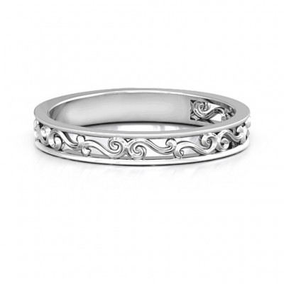 Silver Filigree Band Ring - The Handmade ™