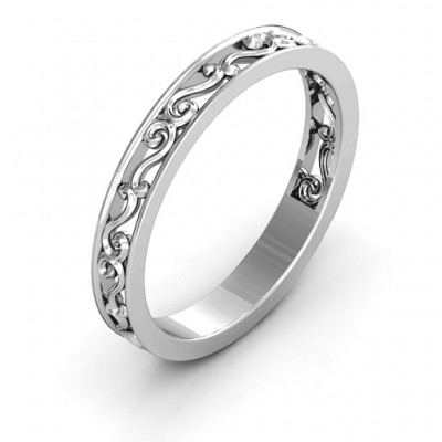 Silver Filigree Band Ring - The Handmade ™
