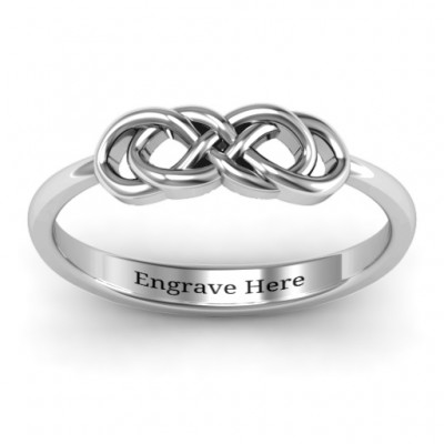 Silver Infinity Knot Ring - The Handmade ™