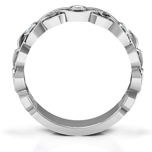 Silver Intertwined Love Band Ring - The Handmade ™
