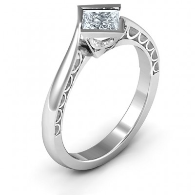 Silver Krista Princess Cut Ring - The Handmade ™