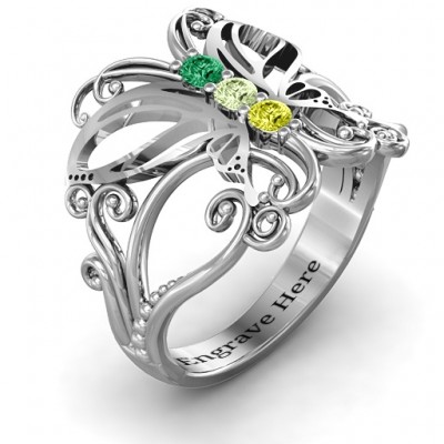 Silver Precious Butterfly Ring - The Handmade ™