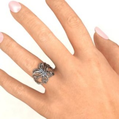 Silver Precious Butterfly Ring - The Handmade ™