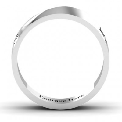 Silver Ridge Diagonal Peak Men's Ring - The Handmade ™