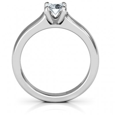 Silver Simply Solitaire Ring - The Handmade ™