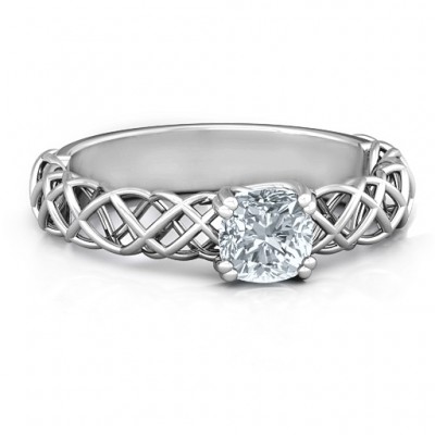 Silver Tangled in Love Ring - The Handmade ™