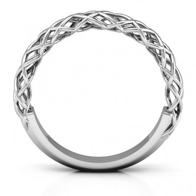 Silver Woven in Love Ring - The Handmade ™