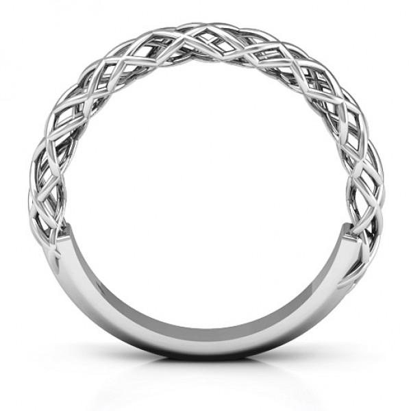 Silver Woven in Love Ring - The Handmade ™