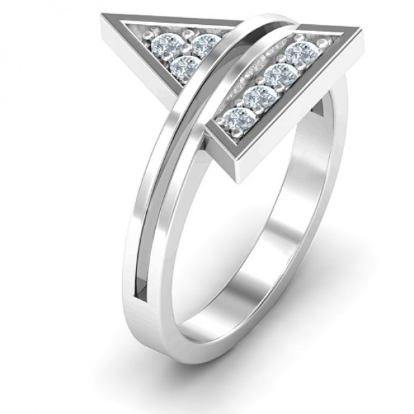 Triangle of Glam Geometric Ring - The Handmade ™