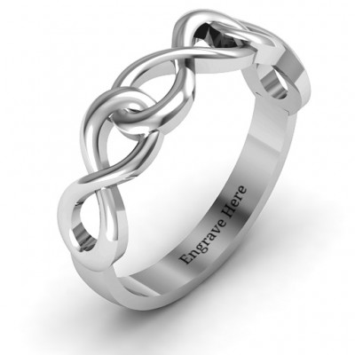 Triple Entwined Infinity Ring - The Handmade ™