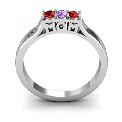 Triple Round Stone MOM Ring - The Handmade ™