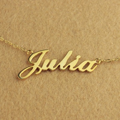 Gold Julia Style Name Necklace - The Handmade ™