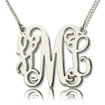 Monogram Initial Necklace Silver - The Handmade ™