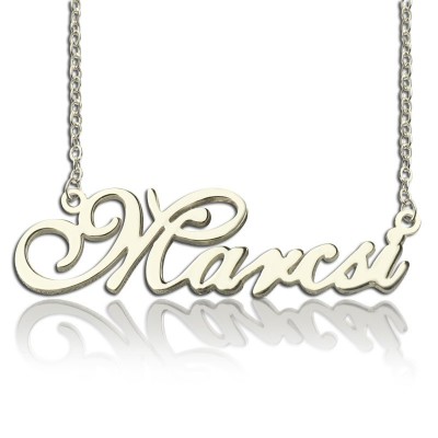 Nameplate Necklace Silver - The Handmade ™