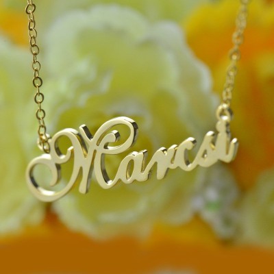 Nameplate Necklace Gold - The Handmade ™