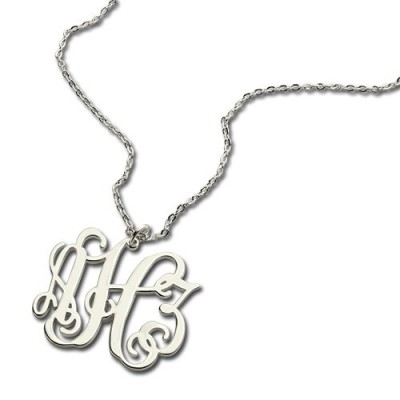 Taylor Swift Monogram Necklace Silver - The Handmade ™