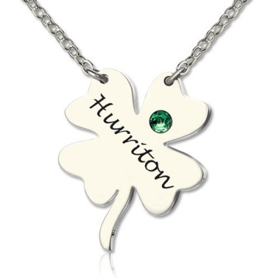 Clover Good Luck Charms Shamrocks Necklace Silver - The Handmade ™