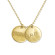 Gold Mum Multi Disc Necklace: Crafting Love, One Name at a Time