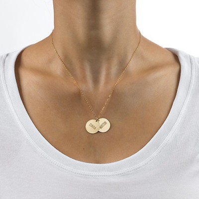 Gold Mum Jewellery - Multi Disc Necklace - The Handmade ™
