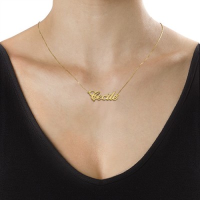 Gold and Diamond Name Necklace - The Handmade ™