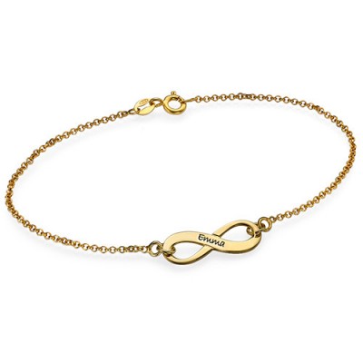 Men’s Gold, Silver & Crystal Infinity Name Anklet & Bracelets - The Handmade ™
