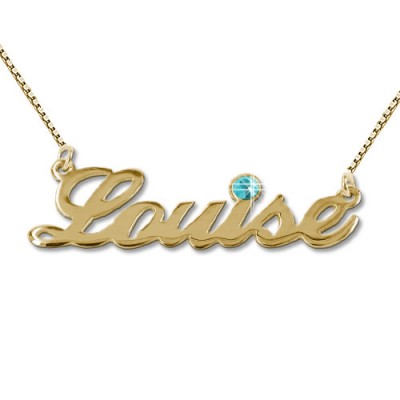 Gold or Swarovski Crystal Name Necklace - The Handmade ™